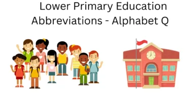 lower primary education abbreviations alphabet q