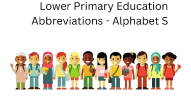 lower primary education abbreviations alphabet s