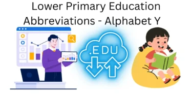 lower primary education abbreviations alphabet y