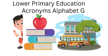 lower primary education acronyms alphabet g