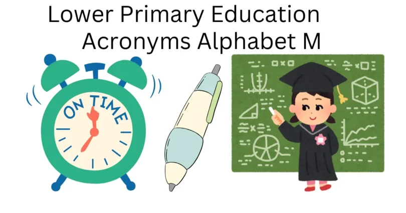 lower primary education acronyms alphabet m