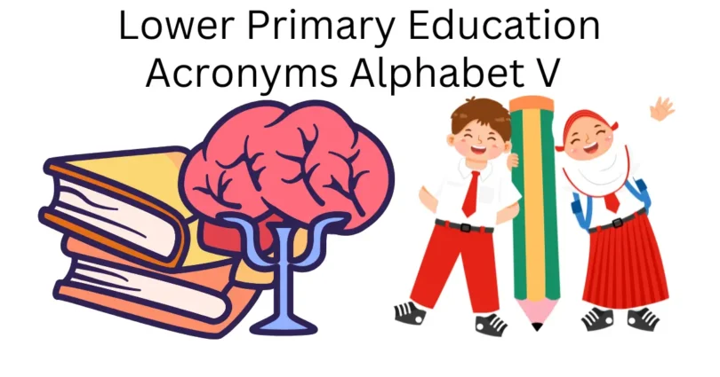 lower primary education acronyms alphabet v