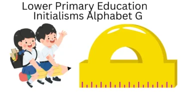 lower primary education initialisms alphabet g