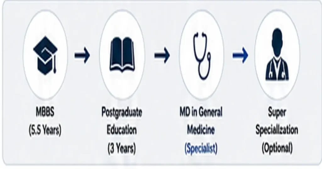 MBBS to MD General Medicine postgraduate medical career pathway