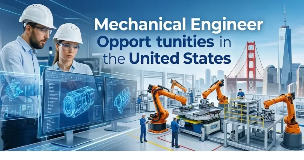 Mechanical engineer working with industrial machinery in a United States engineering facility