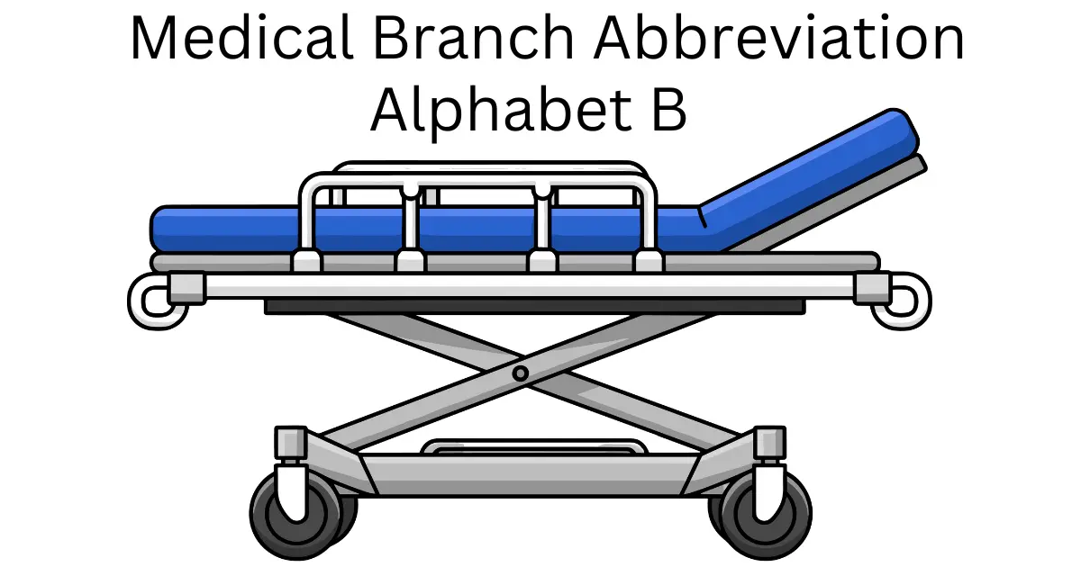 medical branch abbreviation alphabet b