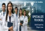 Medical students and doctors representing medical specialization after MBBS in India