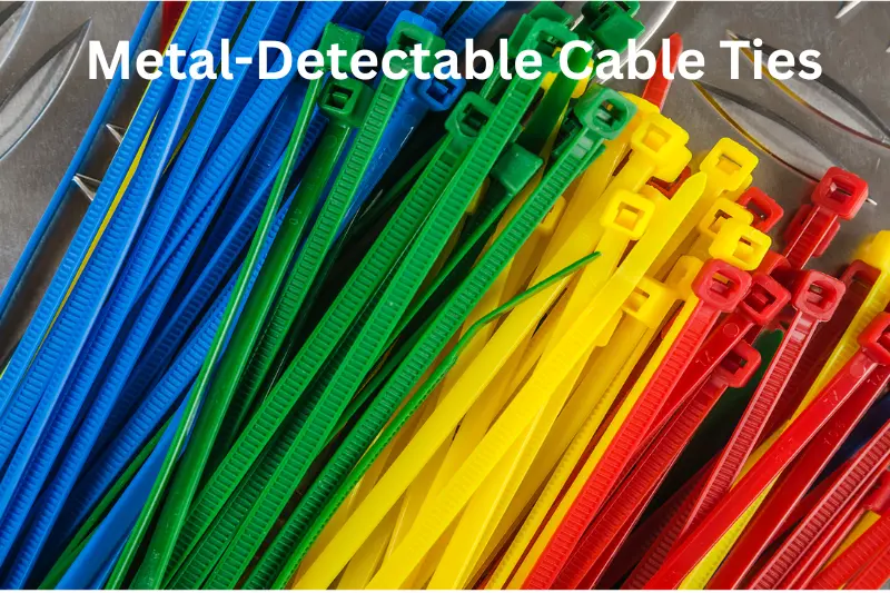 Metal-detectable cable ties