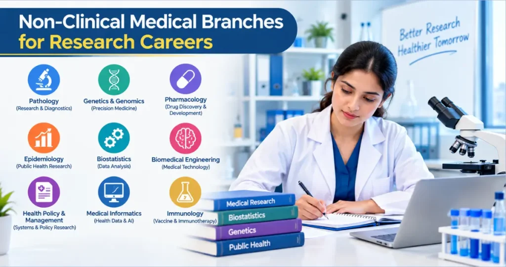 Non-Clinical Medical Branches in India: Courses, Career & Scope Non-Clinical Medical Branches for Research Careers