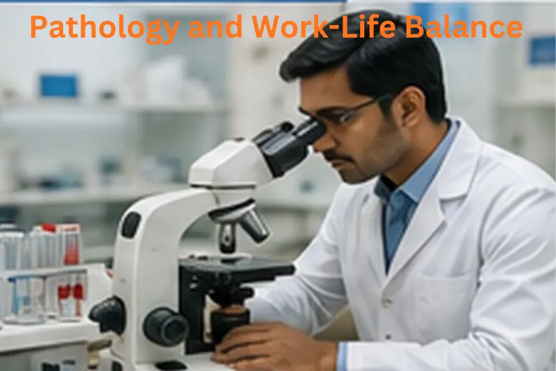 Which Medical Branch Has the Best Work-Life Balance in India Pathologist examining medical samples in a laboratory
