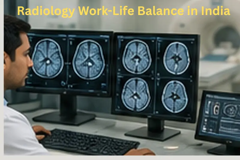 Which Medical Branch Has the Best Work-Life Balance in India Radiologist reviewing medical scans on diagnostic imaging monitors