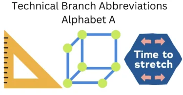 technical branch abbreviations alphabet a