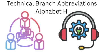 technical branch abbreviations alphabet h