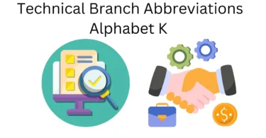 technical branch abbreviations alphabet k