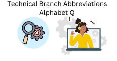 technical branch abbreviations alphabet q
