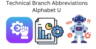 technical branch abbreviations alphabet u