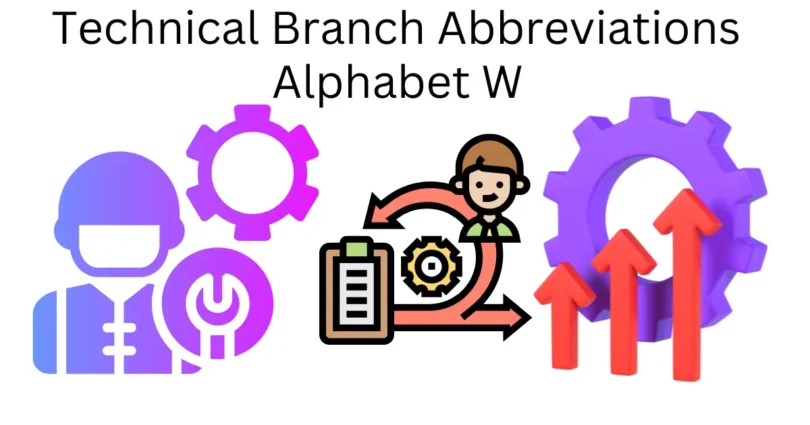 technical branch abbreviations alphabet w