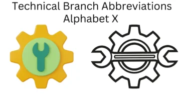 technical branch abbreviations alphabet x