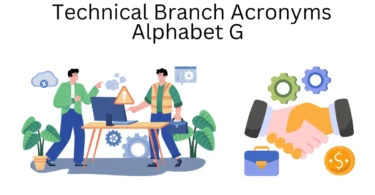 technical branch acronyms alphabet g