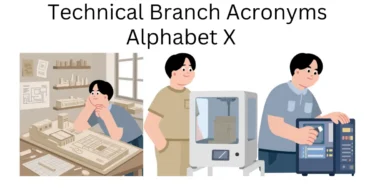 technical branch acronyms alphabet x