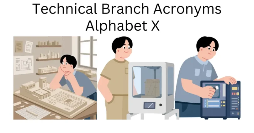 technical branch acronyms alphabet x