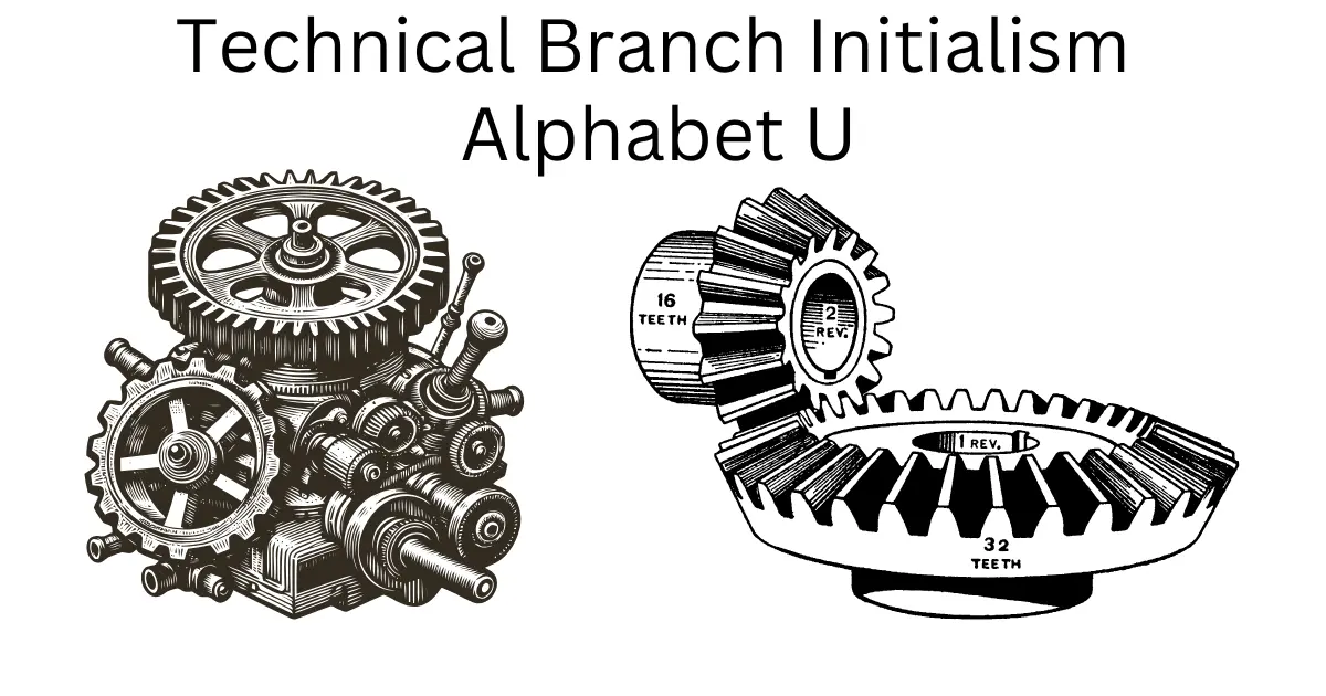technical branch initialism alphabet u