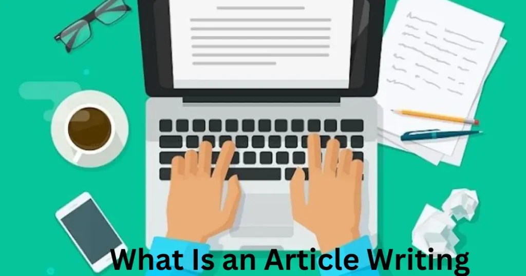 What is an article writing as blogger