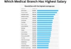 Which medical branch has highest salary of specialties